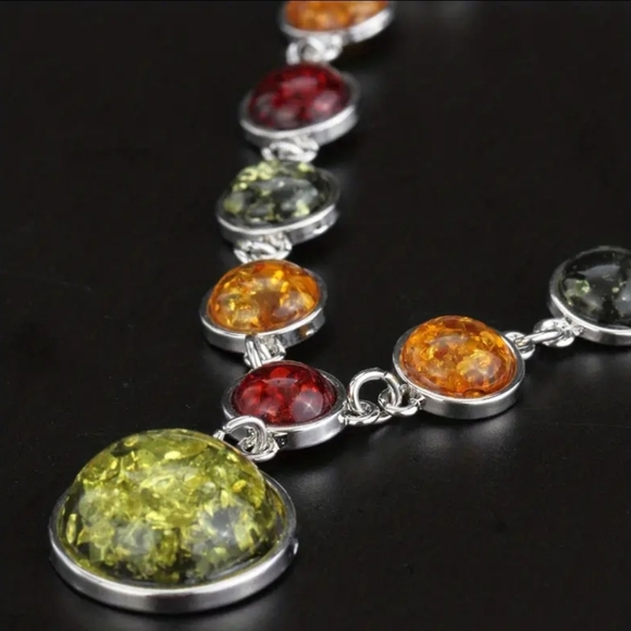 2/$40 Western Boho Elegant Colorful Multicolor Necklace and Earring Set-(#0176) - Picture 3 of 5